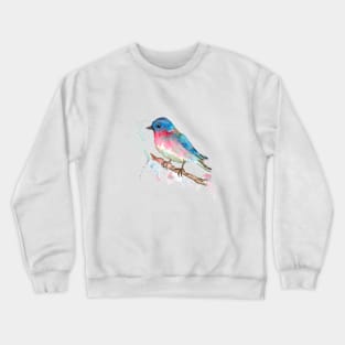 Bluebird on branch Crewneck Sweatshirt